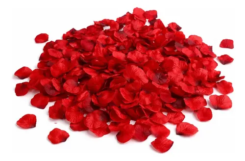 2000 Pétalas de Rosas Artificiais Vermelhas para Decoração