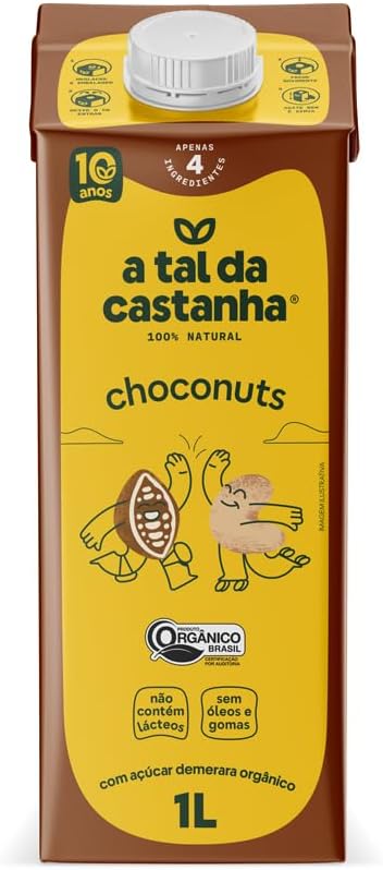 A Tal Da Castanha Choconuts: Bebida Vegetal de Castanha de Caju e Cacau
