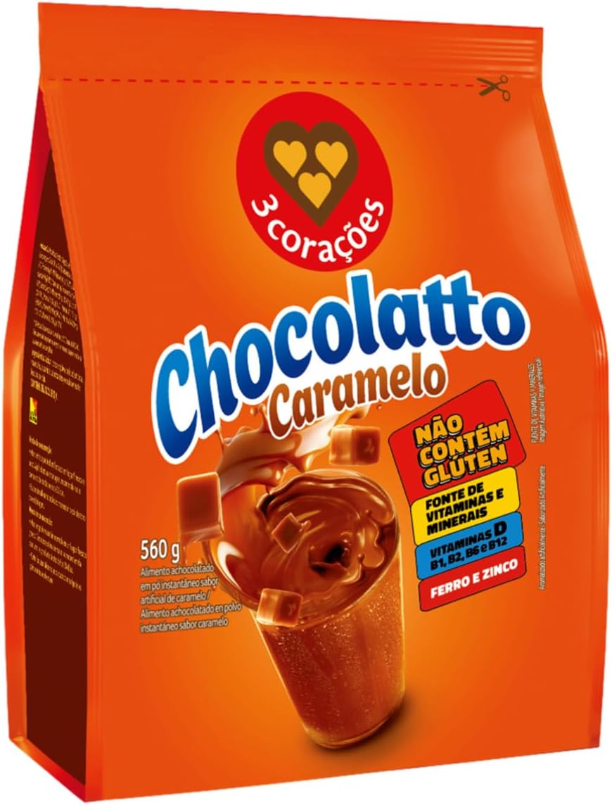 Achocolatado 3 Corações Chocolatto Caramelo