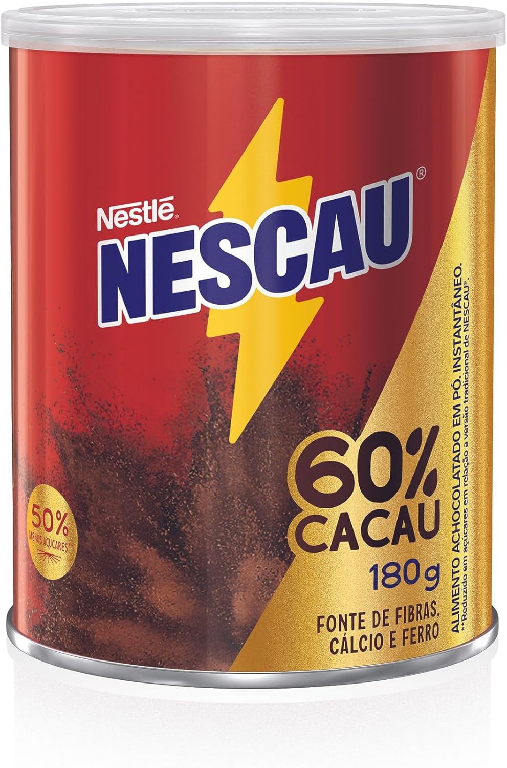 Achocolatado em Pó Nescau 60% Cacau 180g: Menos Açúcar e Sabor Intenso