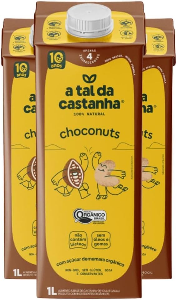 Achocolatado Sem Lactose Chocconuts A Tal da Castanha 3 litros