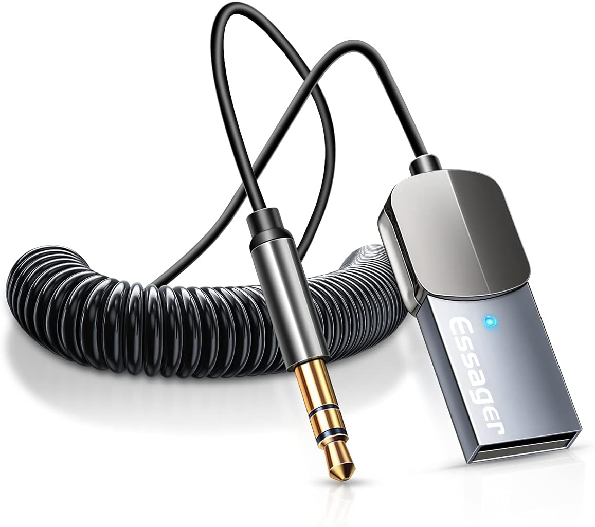 Adaptador Aux Bluetooth Essager: Transforme seu Carro com Versatilidade