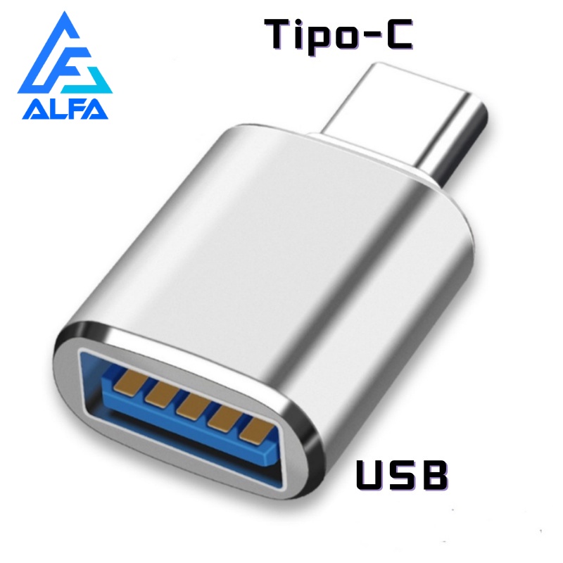 Adaptador Conector Tipo C para USB 3.0 OTG Conversor Macho