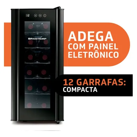 Adega Brastemp 12 Garrafas com Painel Touch BZC12BE