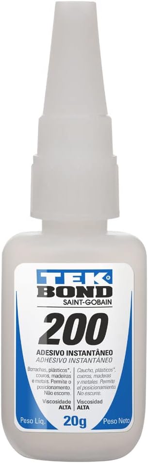 Adesivo Instantâneo Tekbond 200 com Bico Antientupimento