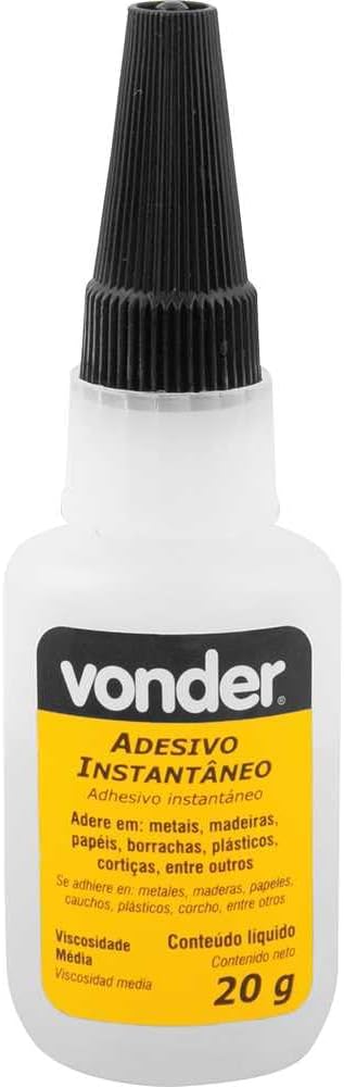 Adesivo Instantâneo Vonder Cianoacrilato Industrial 20g