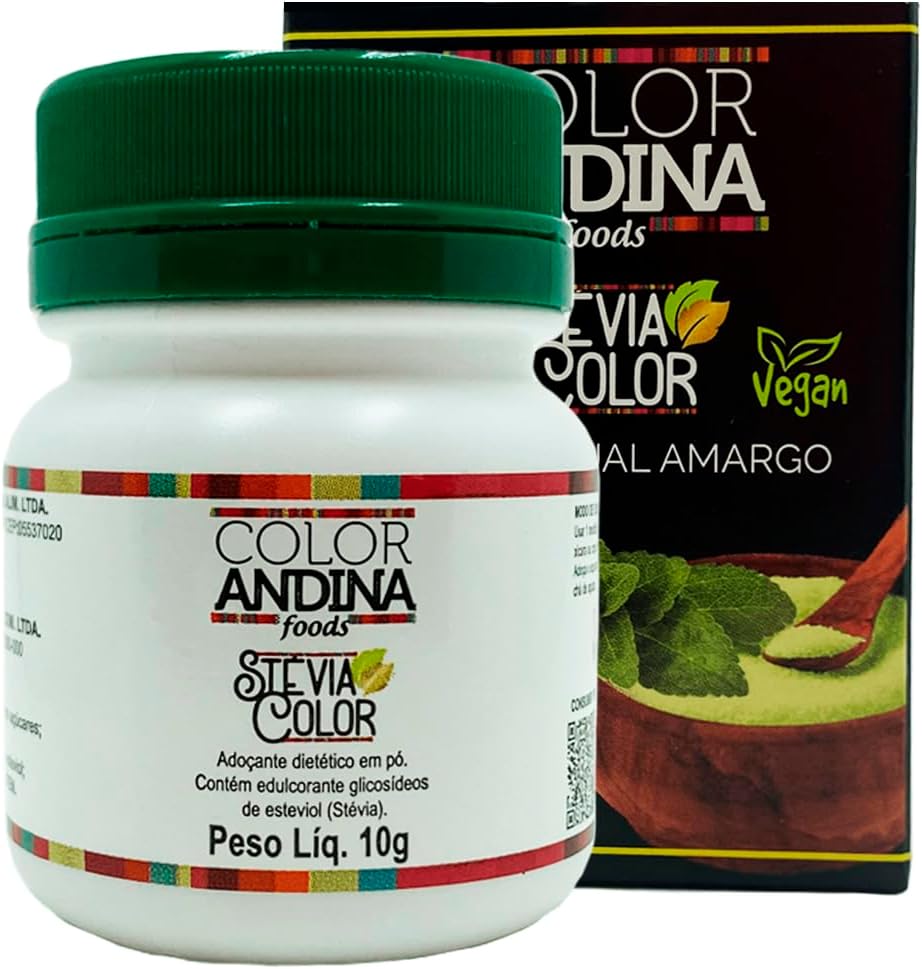 Adoçante Stévia Color Andina Food 10g: Pura e 100% Natural