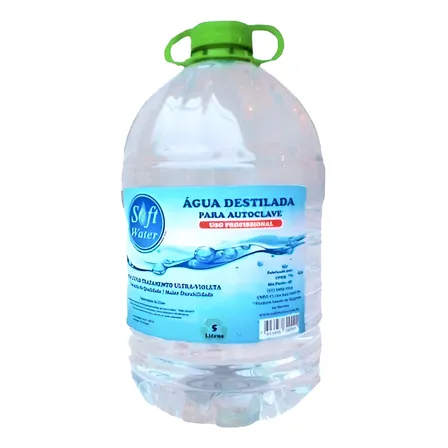 Água Destilada 5 Litros Soft Water para Autoclave e CPAP