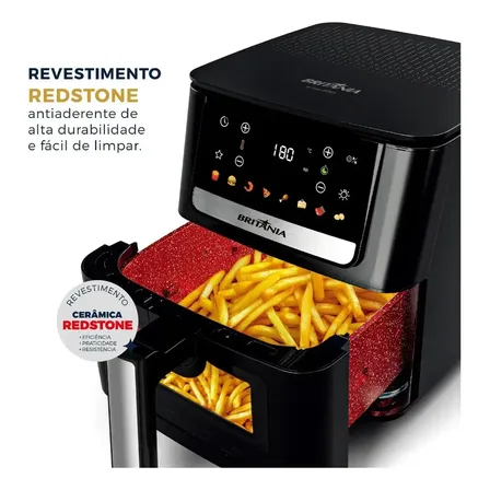 Air Fryer Britânia 6,5L BAF65A Redstone: Vale a pena?