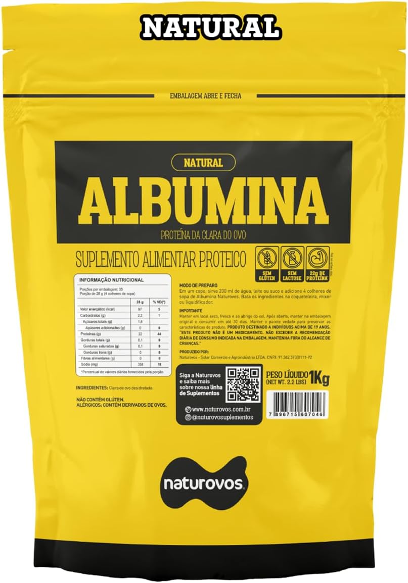 Albumina Natural 1Kg Naturovos: Vale a Pena Comprar?