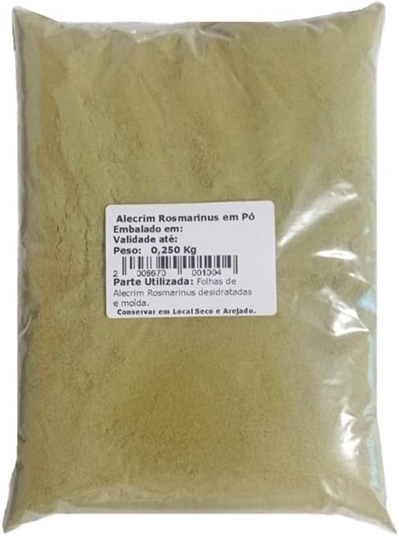 Alecrim Rosmarinus em Pó 250g: Versatilidade para Cozinha e Chás
