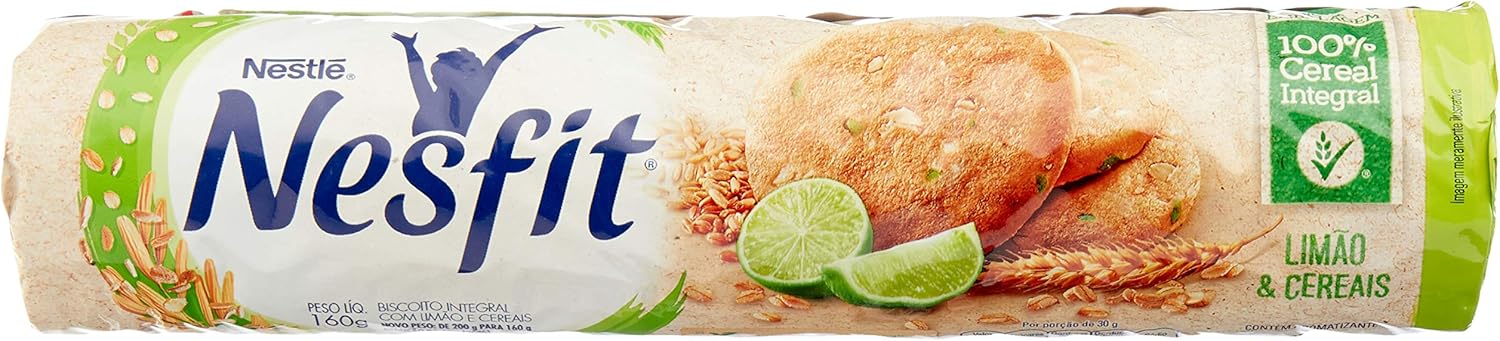 Nesfit Limão e Cereais 160g: O Biscoito Integral com Toque Cítrico