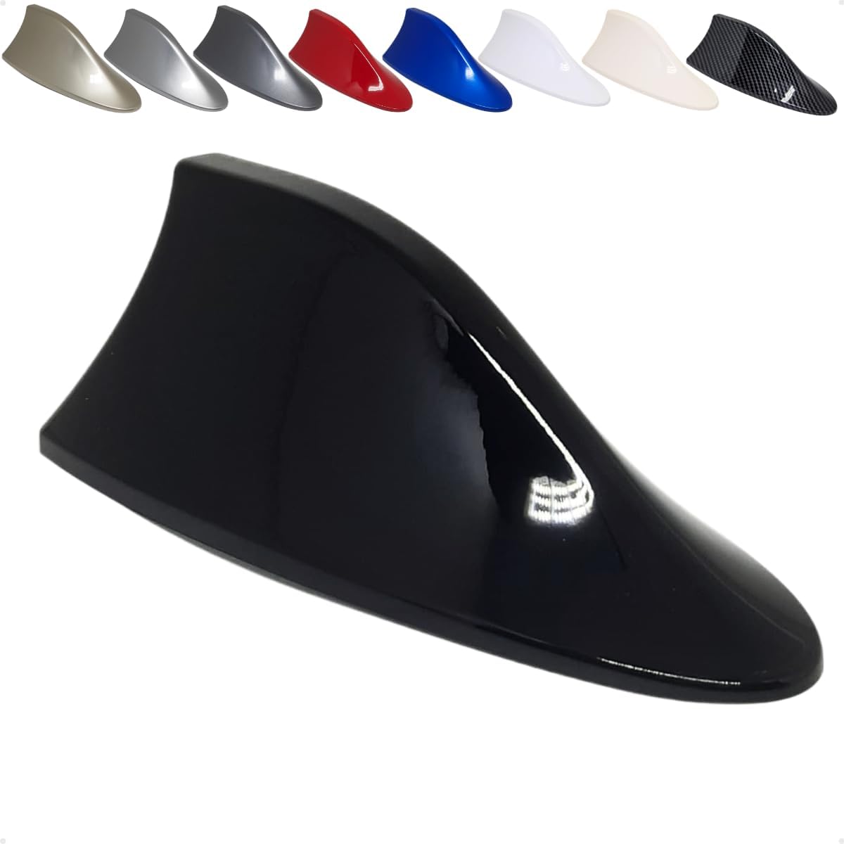 Antena Tubarão Shark Som e Rádio FM/AM Multimarcas (Preto)