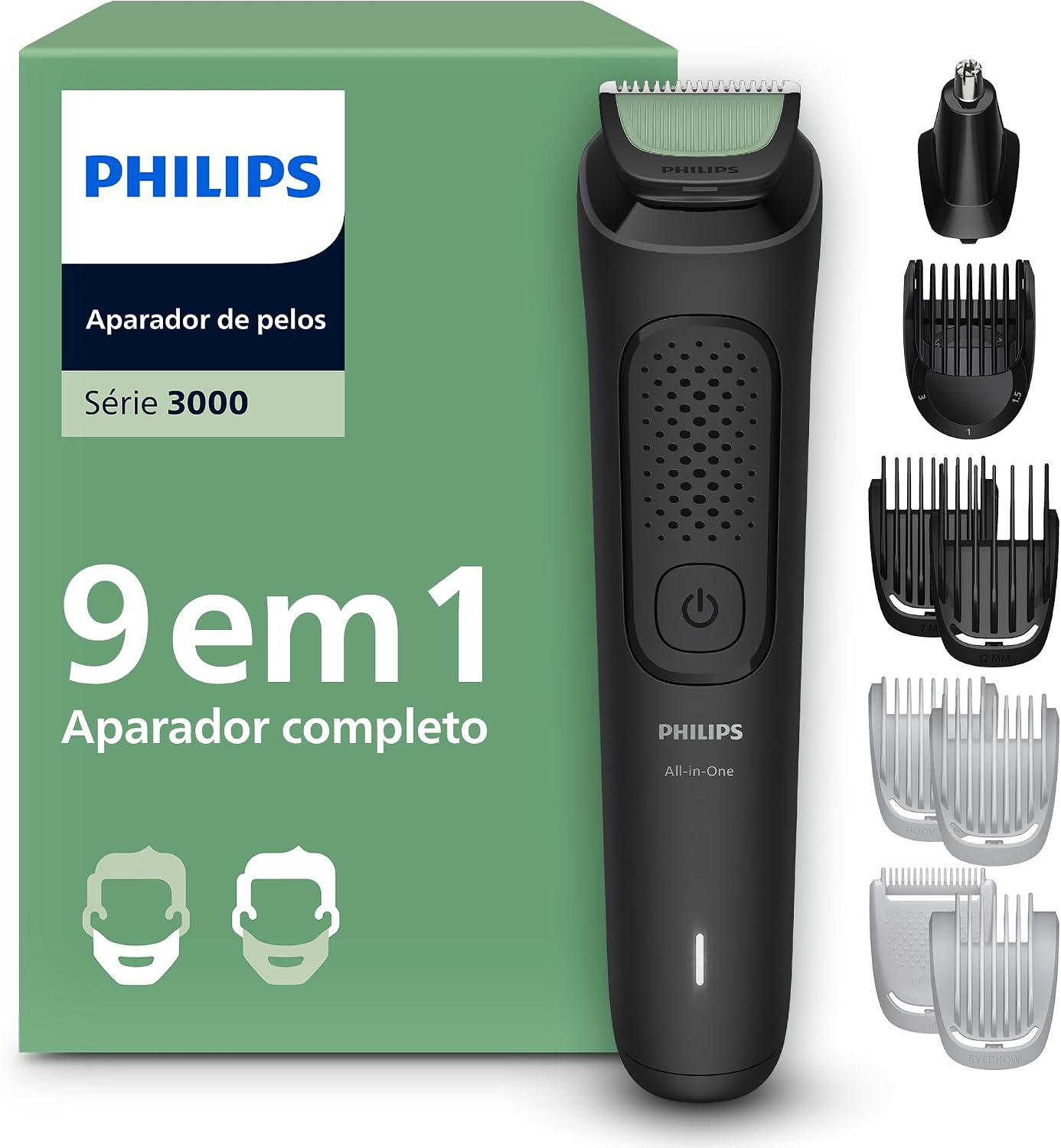 Aparador de Pelos Philips All-in-One 9 em 1 Série 3000 MG3927/15