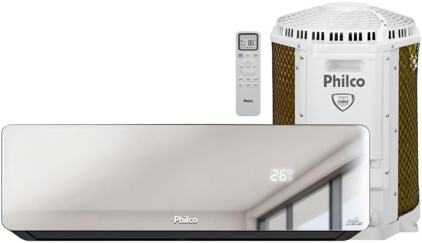 Ar Condicionado Split Inverter Philco 18000 BTUs Espelhado Quente e Frio