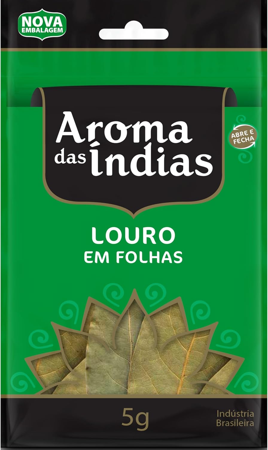Aromas da Índia Folha de Louro 5g: Essencial para sua Cozinha