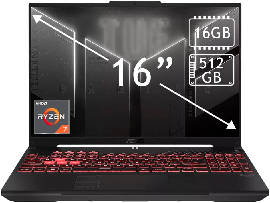 ASUS TUF Gaming A16: Performance com Ryzen 7 e RTX 4050