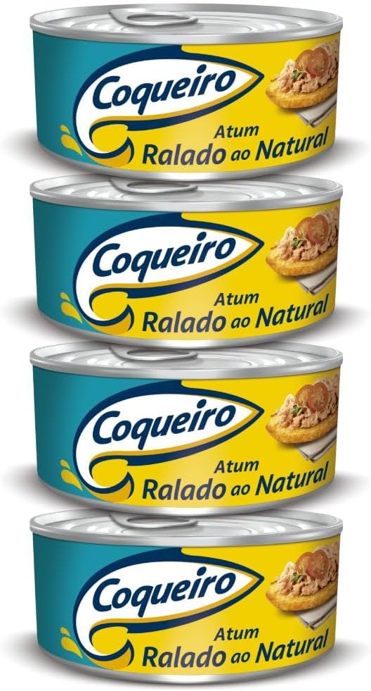 Atum Coqueiro Ralado ao Natural (Kit com 4 Latas de 170g)