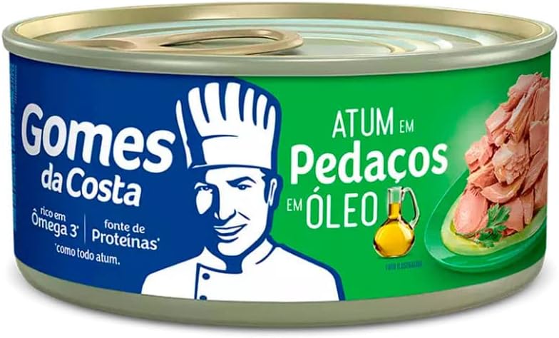 Atum em Pedaços em Óleo Comestível e Caldo Vegetal 170g