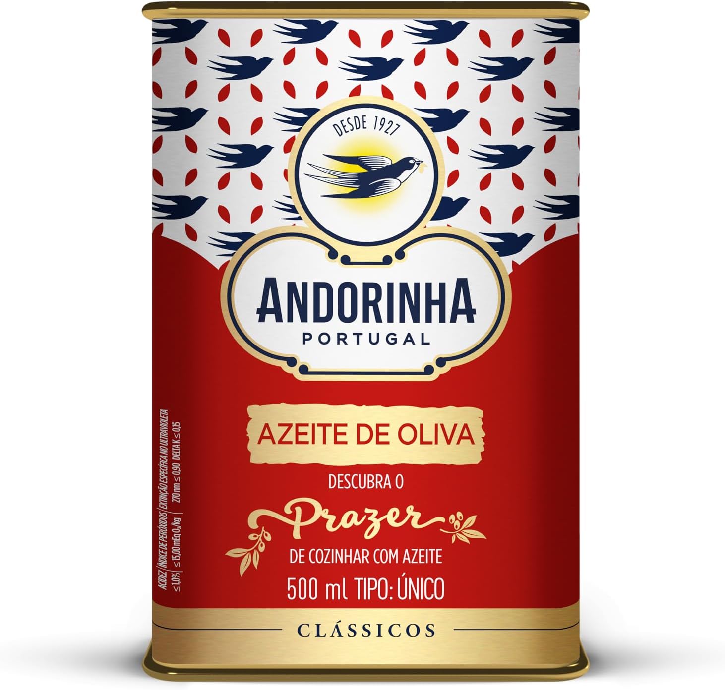 Azeite de Oliva Andorinha Lata 500ml