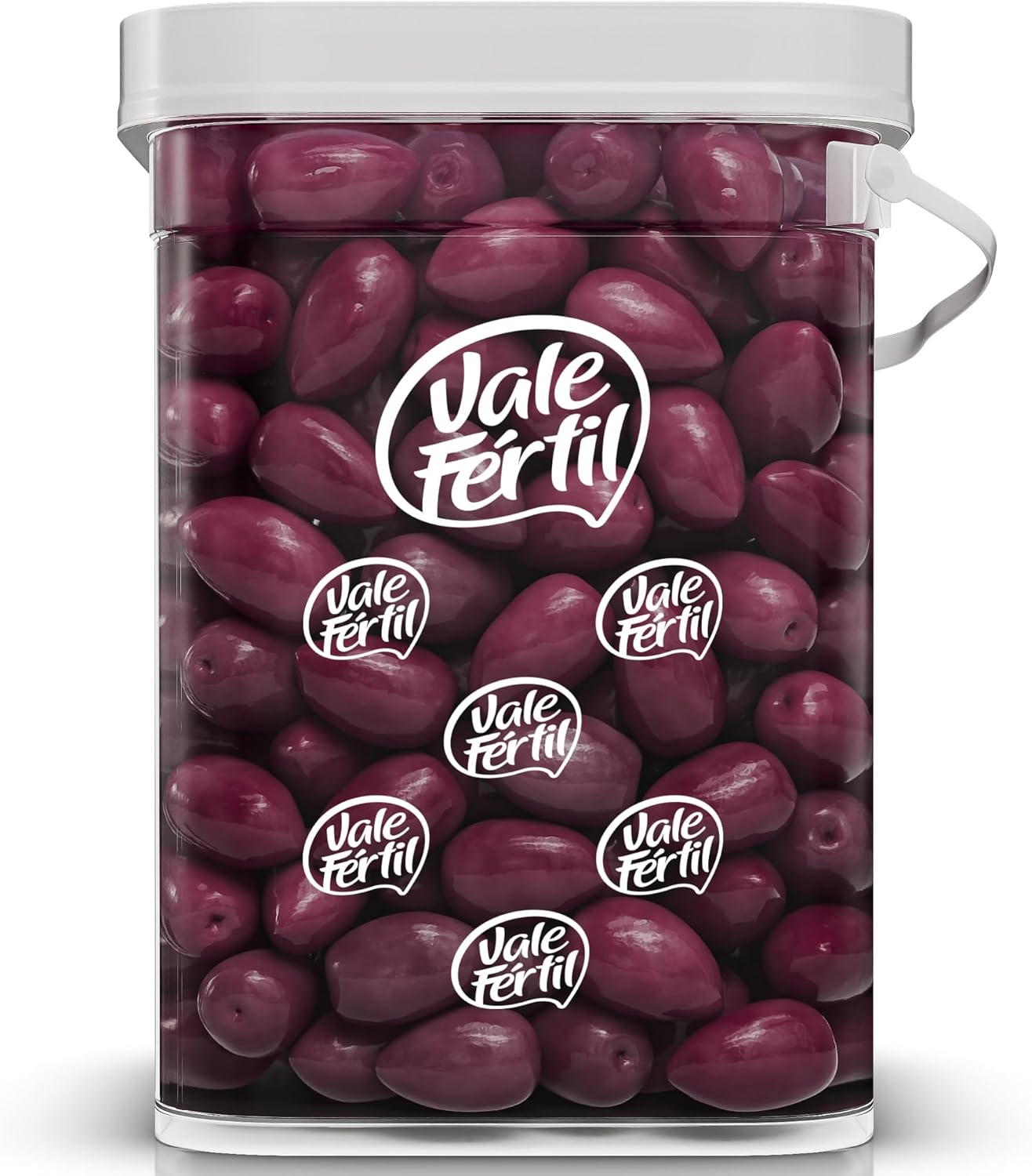 Azeitona Preta Azapa Calibre 16/20 Vale Fértil Balde 2kg