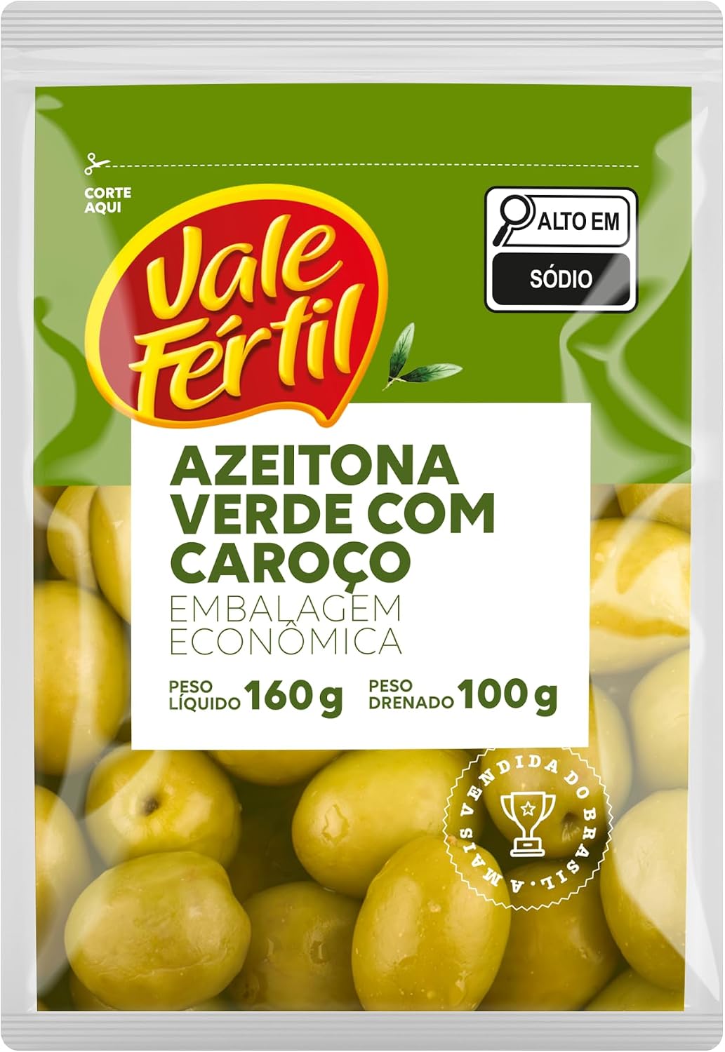 Azeitona Verde Vale Fértil com Caroço 100g: Vale a pena?