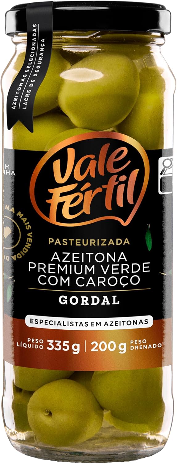 Azeitona Verde Gordal Vale Fértil Premium 200g