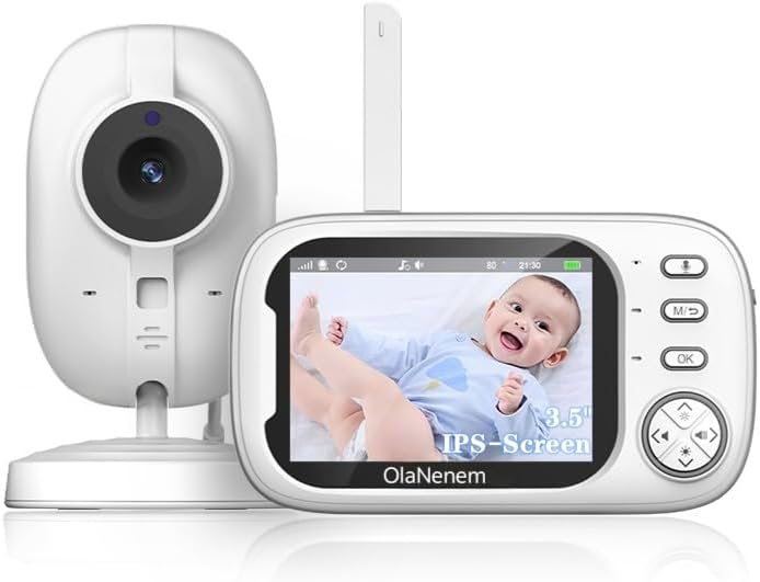 Babá Eletrônica Monitor 3.5” 720p com Áudio Bidirecional e Visão Noturna