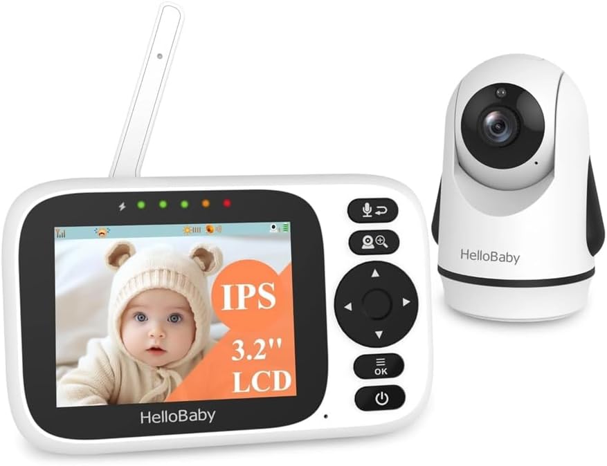 Babá Eletrônica com Tela de 3.2" e Visão Noturna