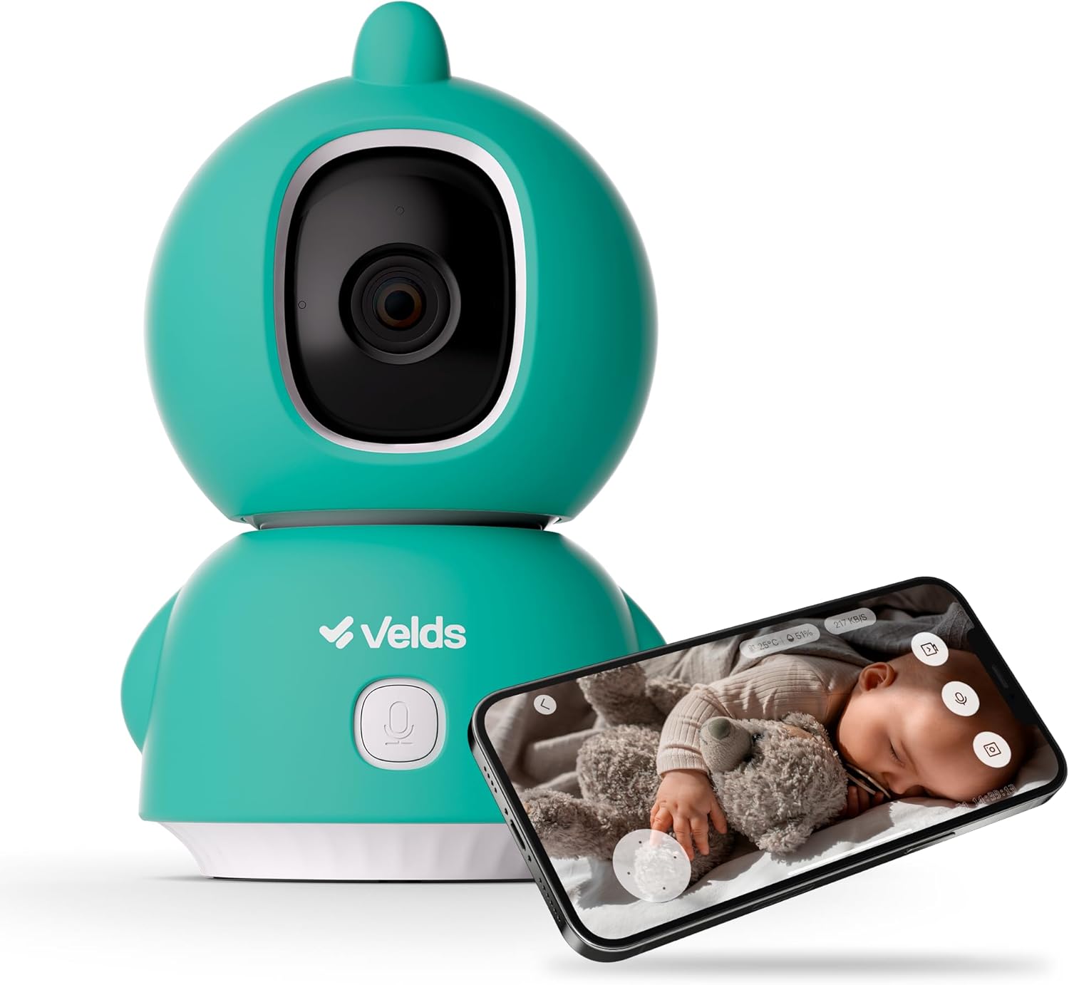 Babá Eletrônica Wi-Fi Velds: Monitoramento Inteligente e Visão Noturna