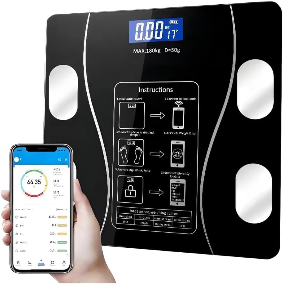 Balança de Bioimpedância Digital com Aplicativo e Conectividade