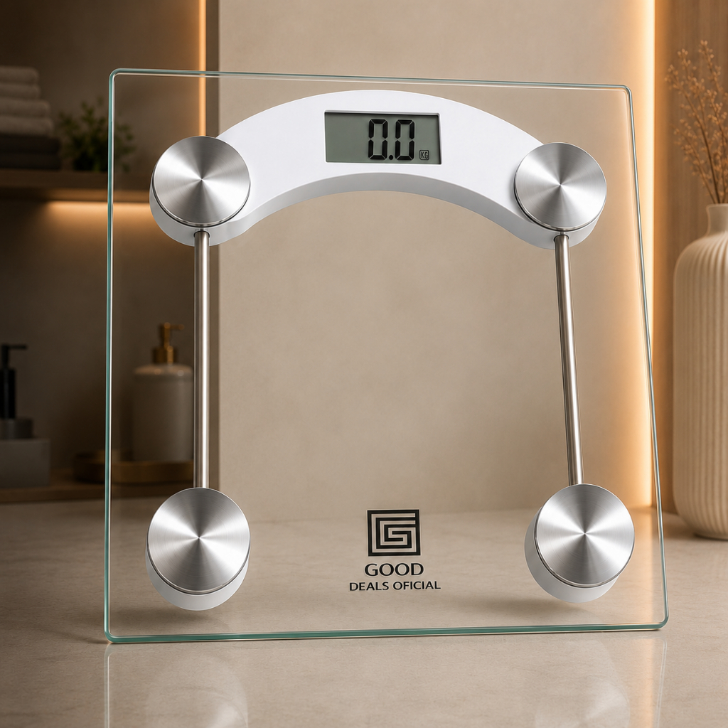 Balança Digital de Vidro Temperado Corporal até 180kg