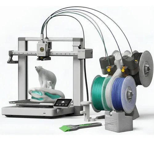 Bambu Lab A1 com AMS Lite: A Revolução da Impressão 3D Colorida