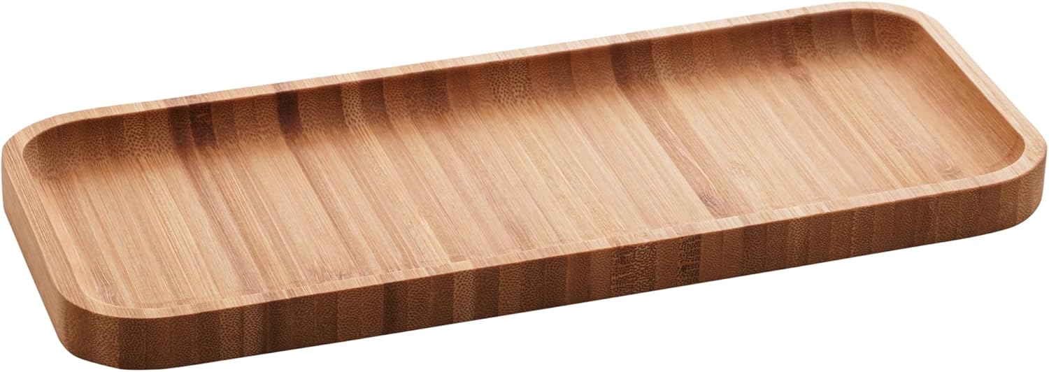 Bandeja de Bambu Lyor Hire Marrom Natural 28cm
