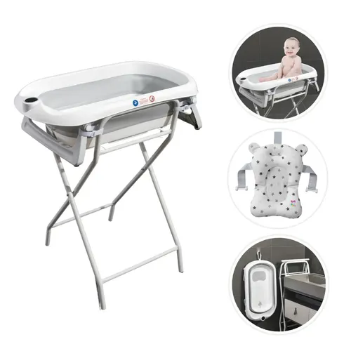 Banheira Bebê Dobrável Maxi Baby Wish com Suporte - Review