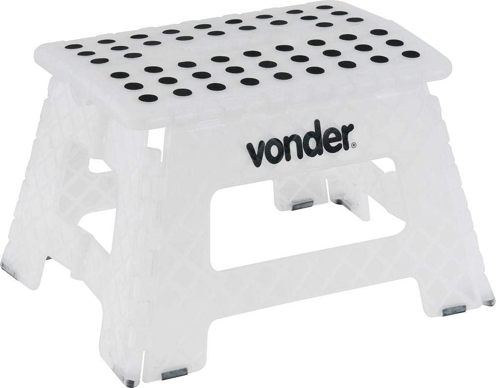 Banqueta Plástica Dobrável Vonder Branca 22cm: Praticidade e Resistência