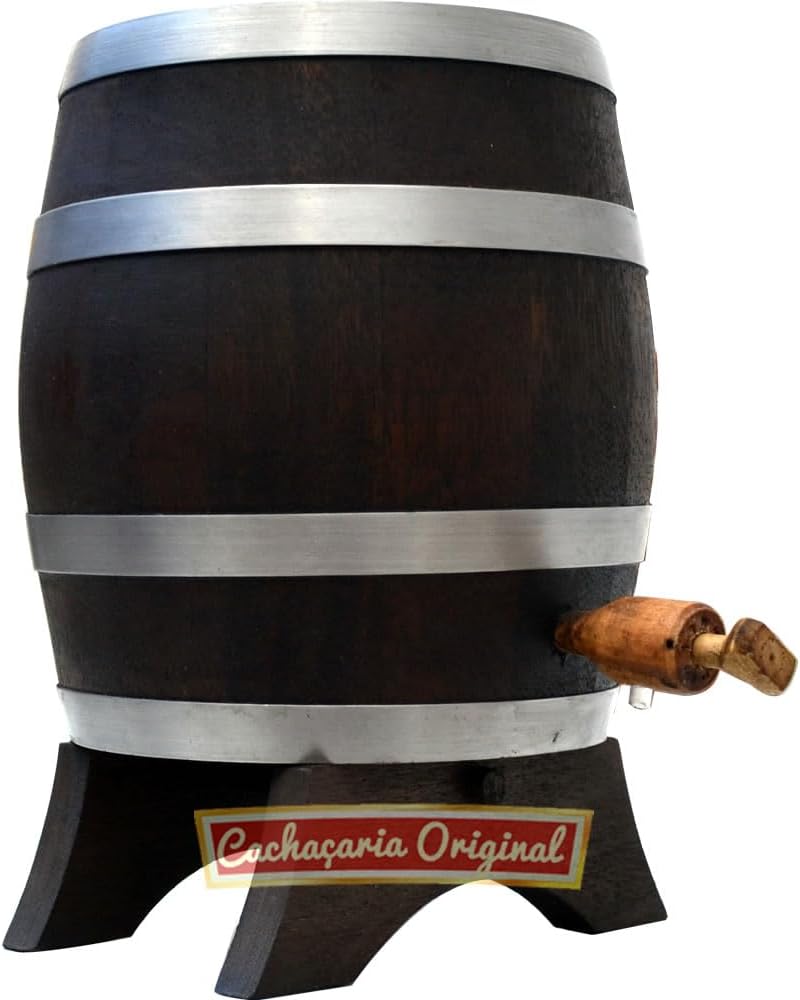 Barril de Carvalho Vertical Premium 2L para Envelhecimento de Bebidas