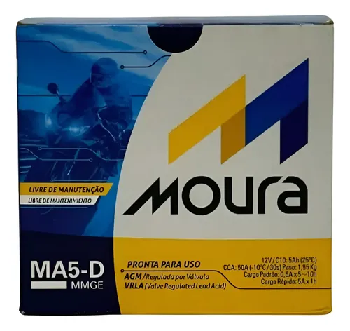 Bateria para Moto Titan, Fan, Biz, Bros e Fazer 125/150/160