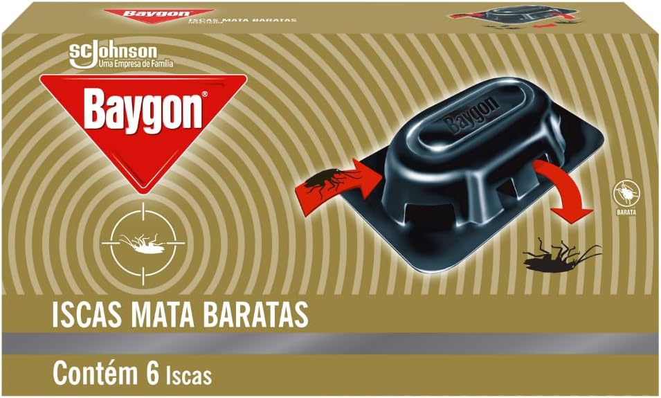 Baygon Iscas Mata Barata: Proteção Prolongada por até 3 Meses