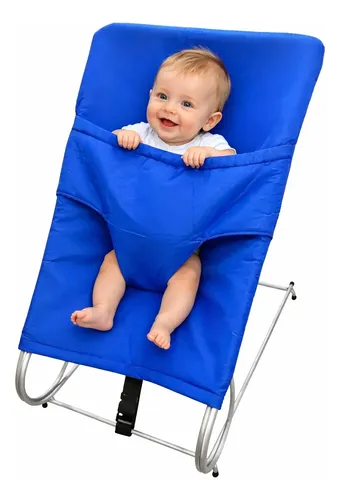 Bebê Colinho Azul Dedobrinquedo - Suporte para Bebês Bebê Colinho Azul da marca Dedobrinquedo em formato de almofada ergonômica para suporte e descanso infantil