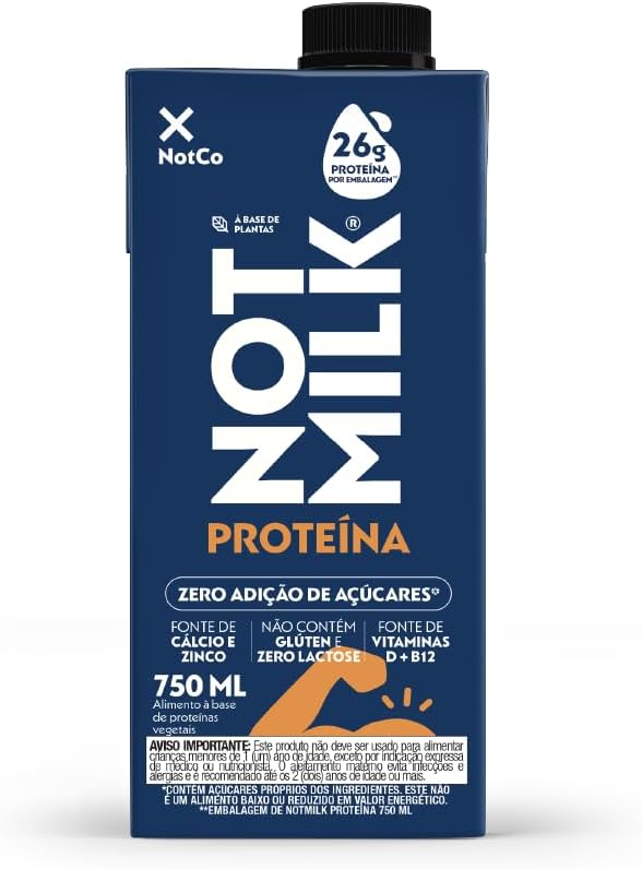 Bebida Vegetal NotCo NotMilk 26g de Proteína 750ml
