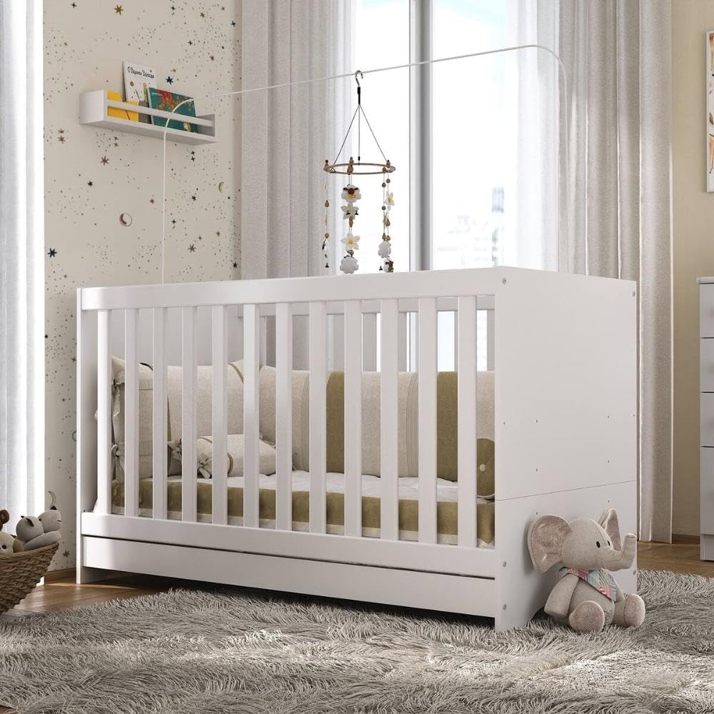 Berço 3 em 1 Multimóveis FG0527: Versatilidade para o Quarto do Bebê