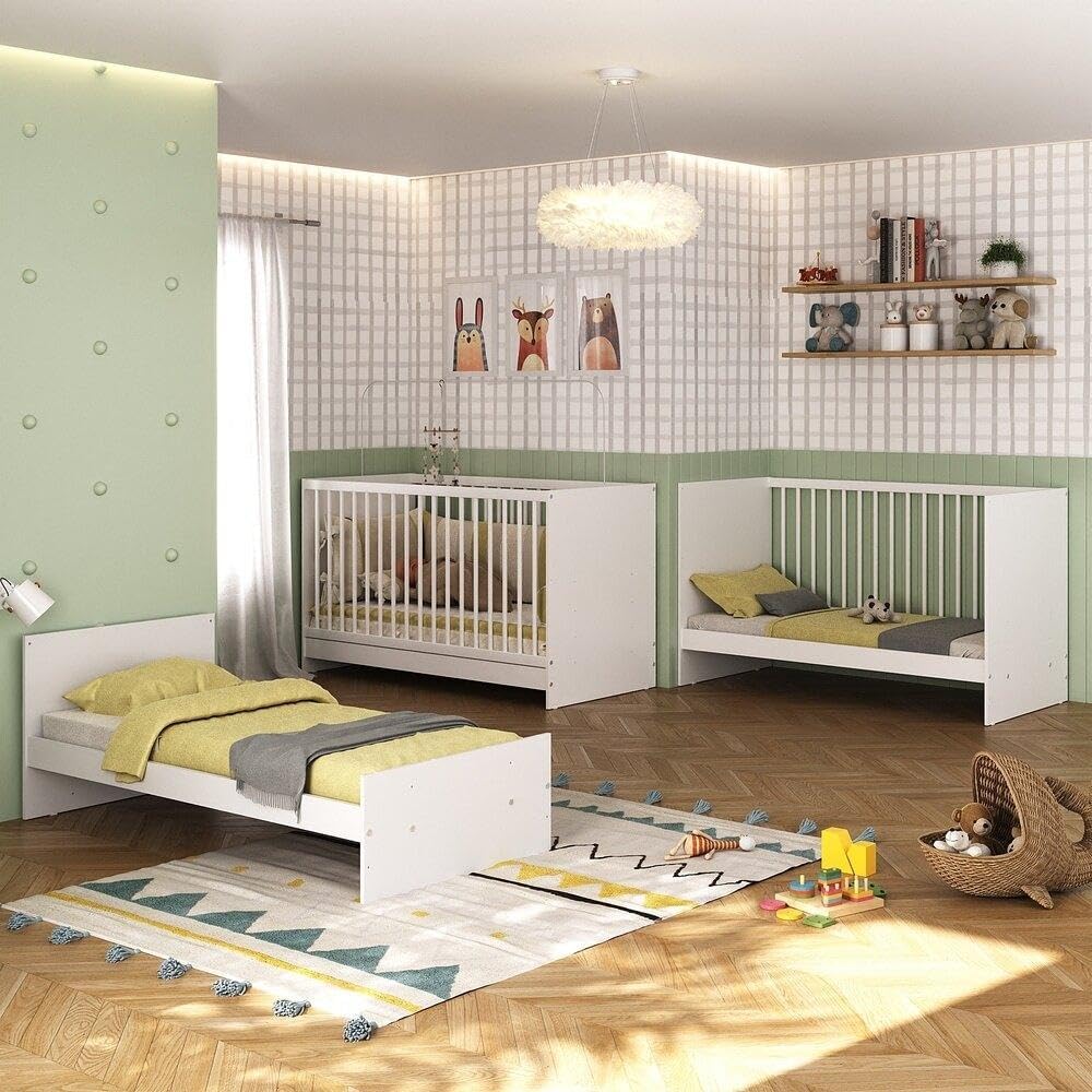 Berço 3 em 1 Multimóveis MP0527G Branco