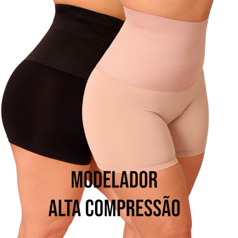 Bermuda Modeladora Anágua com Alta Compressão NM Lingerie