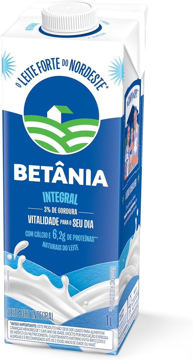 Leite UHT Integral Betânia 1L: Qualidade e Sabor