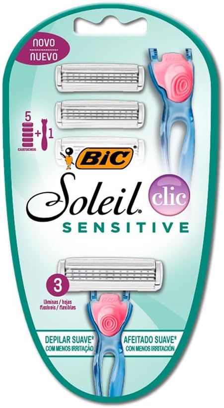 BIC Soleil Clic Sensitive: O Depilador Prático com 5 Cargas