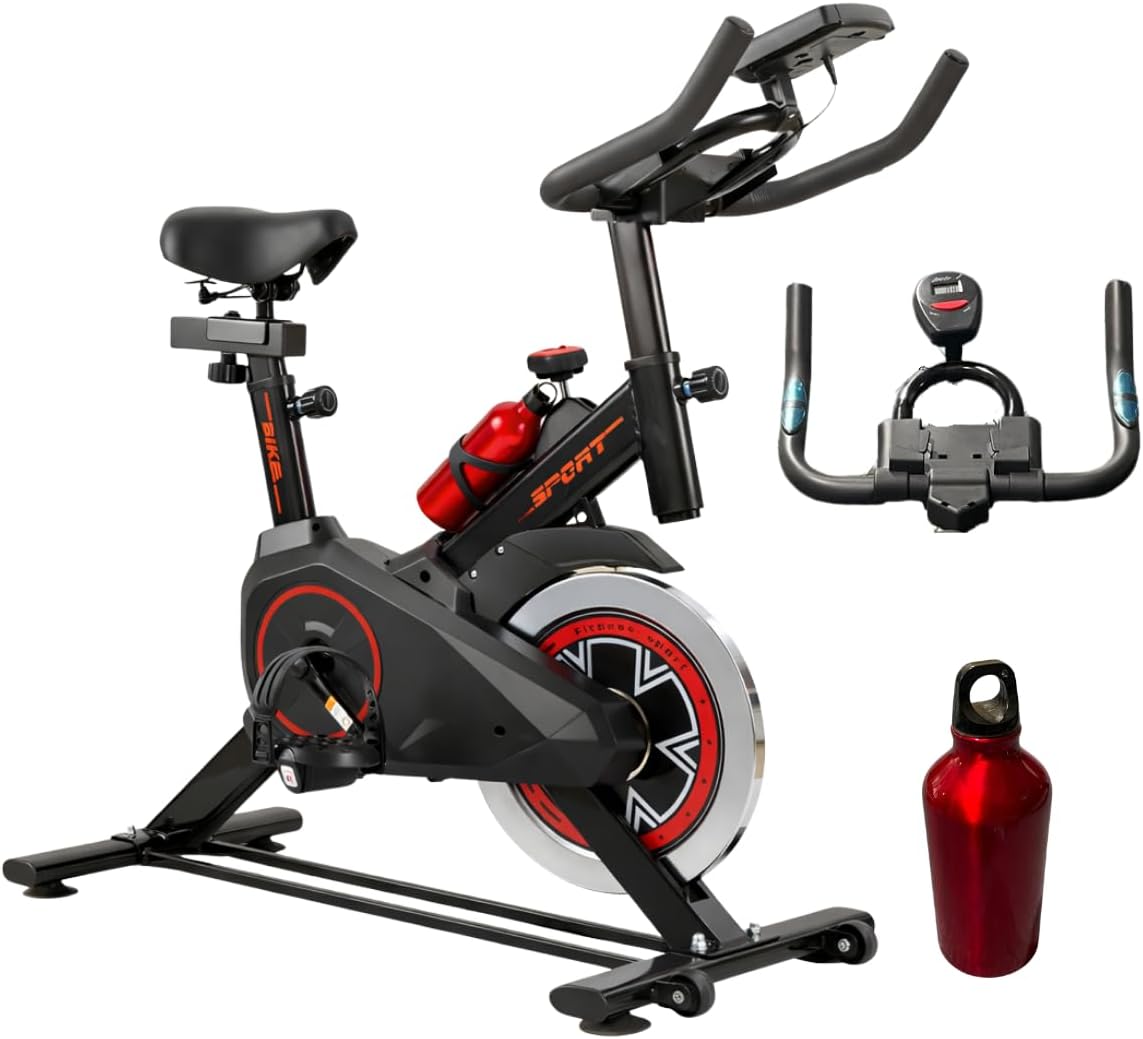 Bicicleta Spinning Ergométrica Vmstark com Painel LCD e Ajuste de Resistência