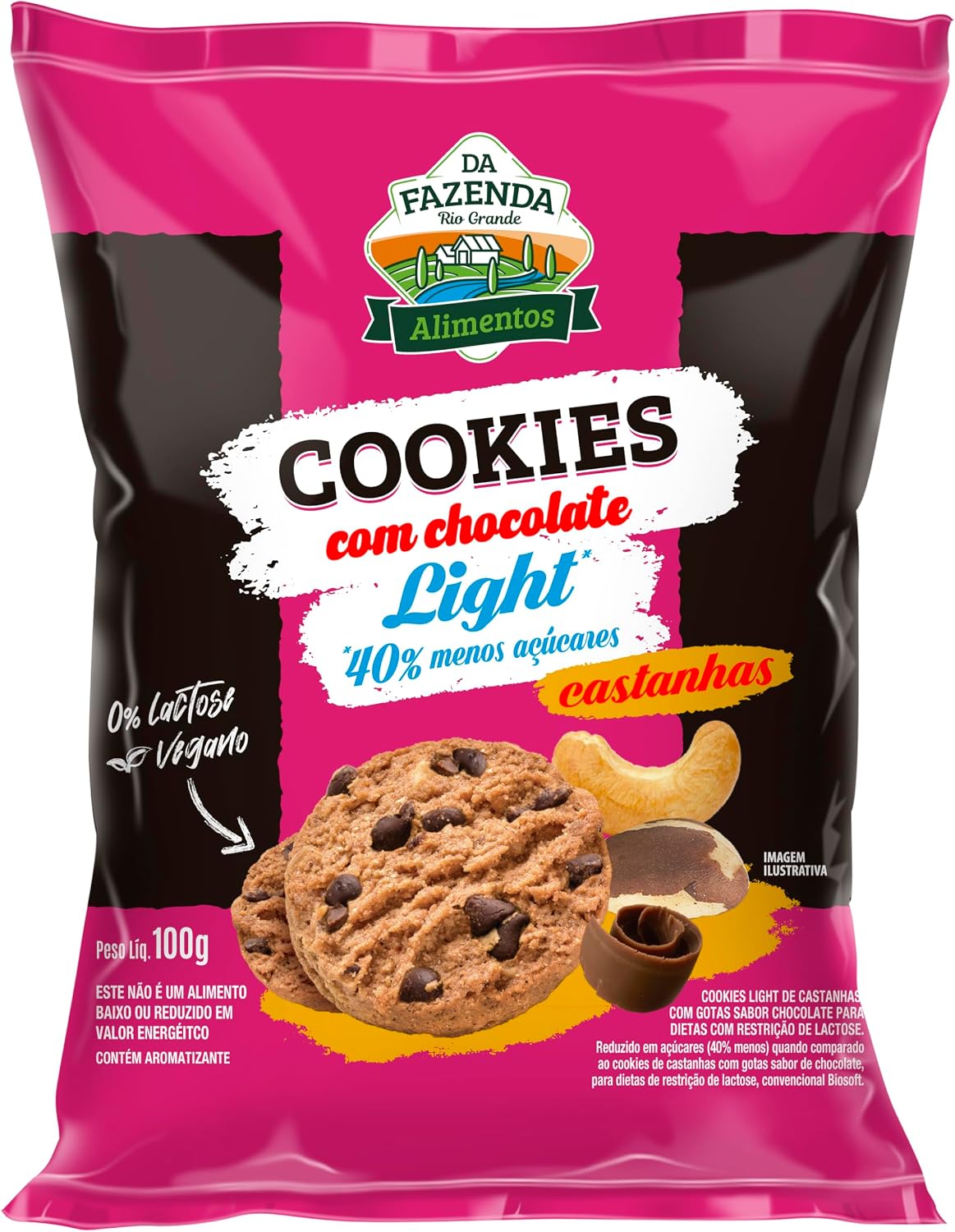 BIOSOFT Cookies Castanhas com Chocolate 100g