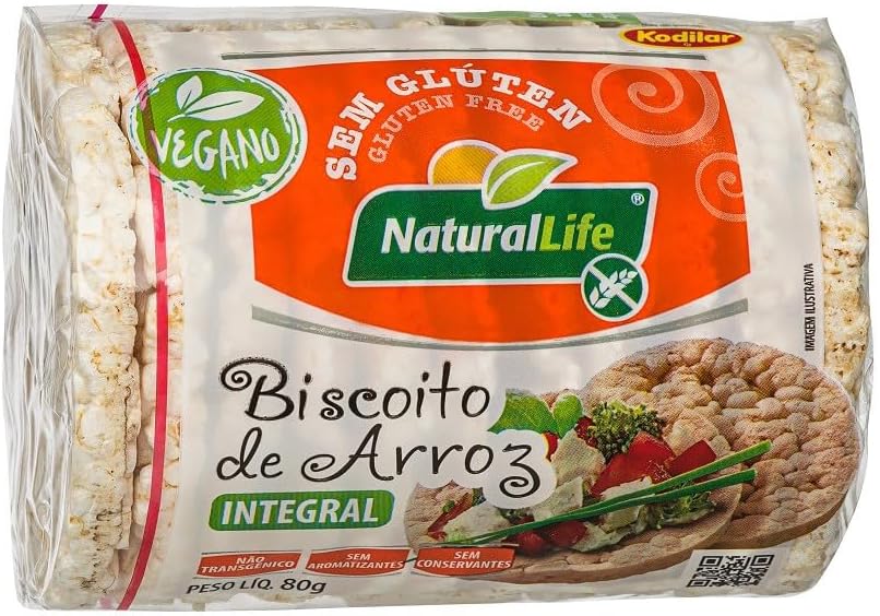 Biscoito de Arroz Integral Kodilar: Opção Leve e Sem Glúten