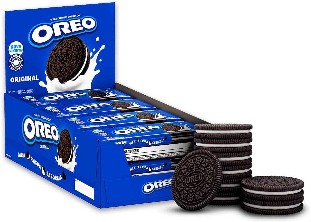 Biscoito Recheado Oreo Original - Display com 8 Unidades